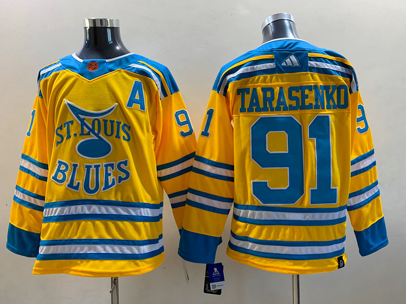 Men's St. Louis Blues Vladmir Tarasenko #91 Yellow Breakaway Jersey